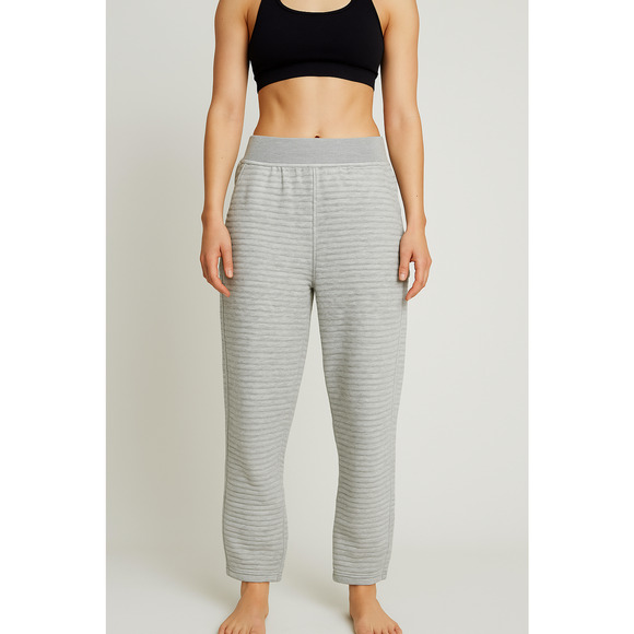 Athleta Pants - Athleta Ribbed Ottoman Sweatpants Gray Sweats Athleisure Plush Cozy Comfort XS